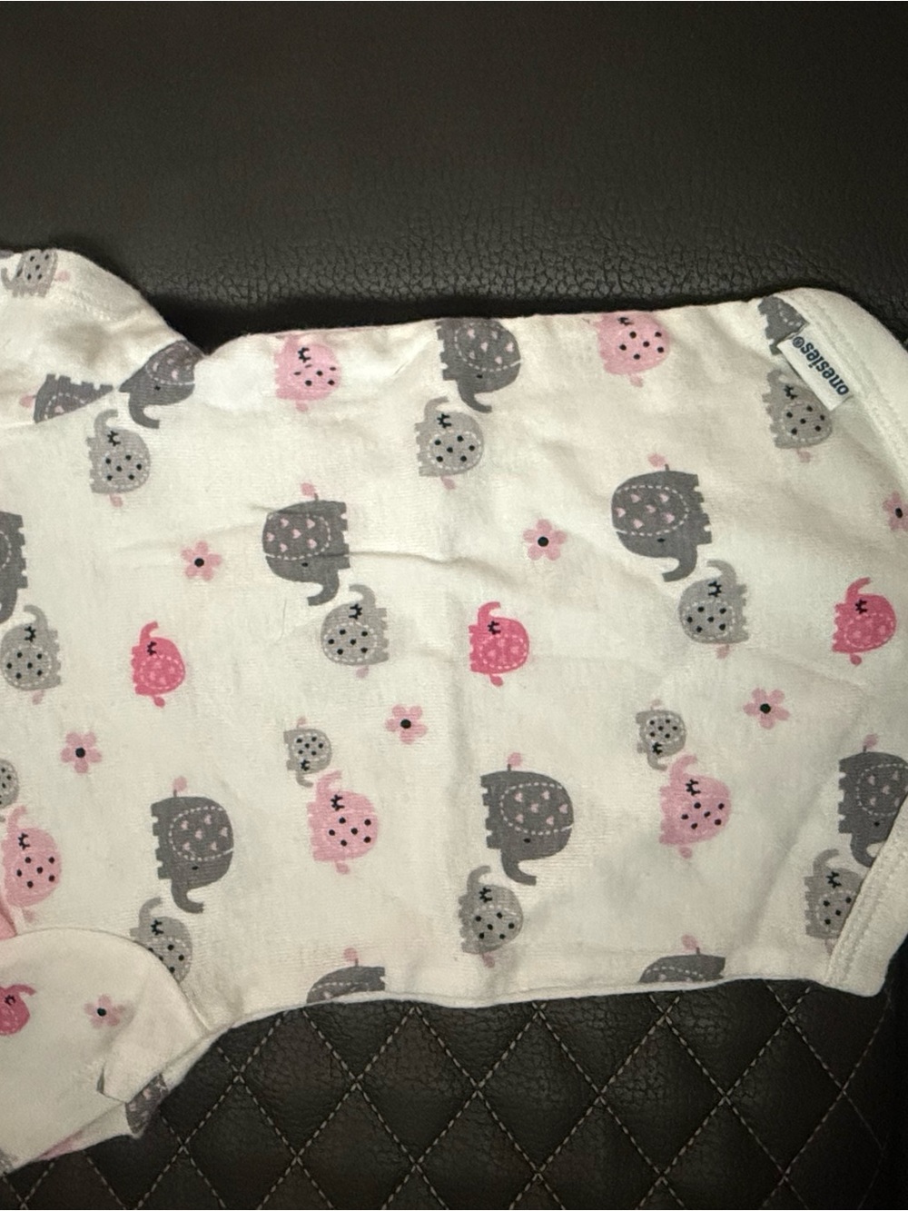 Gerber Elephant Print Cotton Baby Onesie Bodysuit